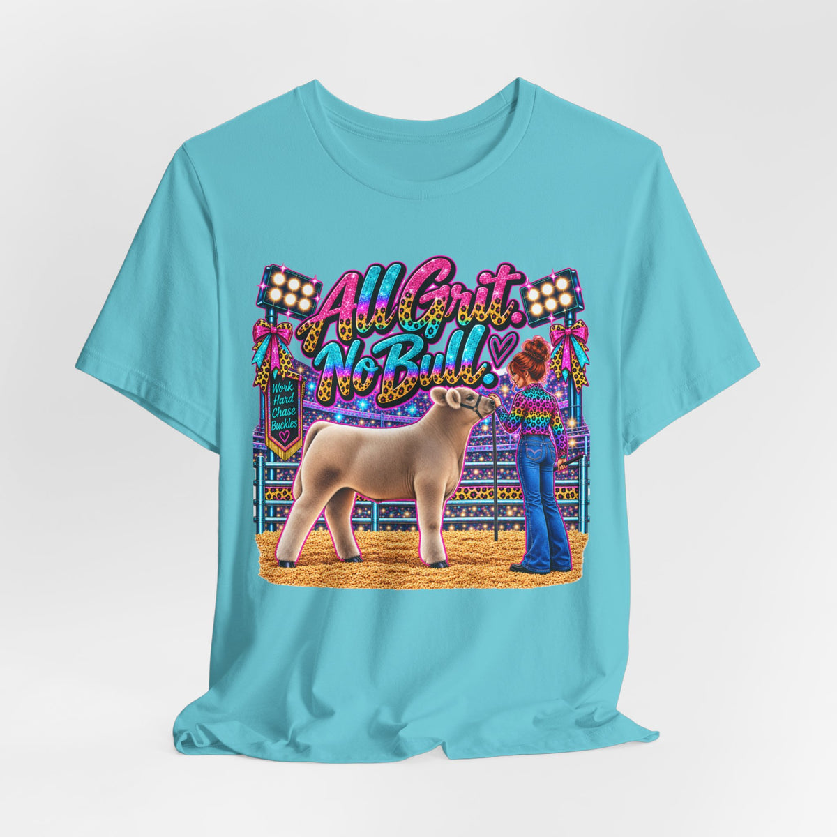 Show Steer "All Grit, No Bull" Livestock Show Tee