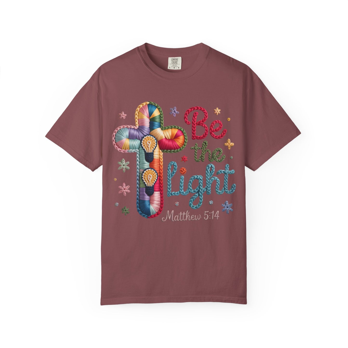 Be the Light T-Shirt — Matthew 5:14 Christian Cross Tee