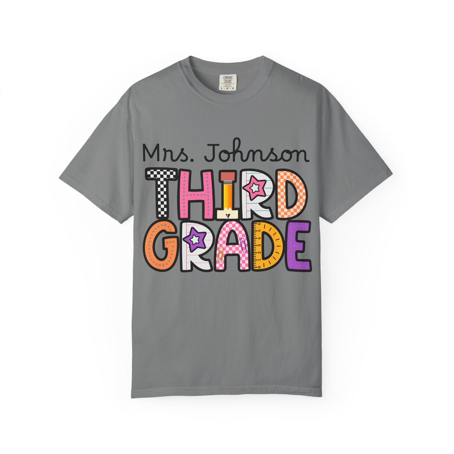 Personalized Third Grade Teacher T-Shirt