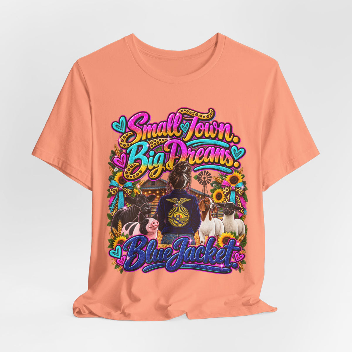 Small Town, Big Dreams, Blue Jacket T‑Shirt