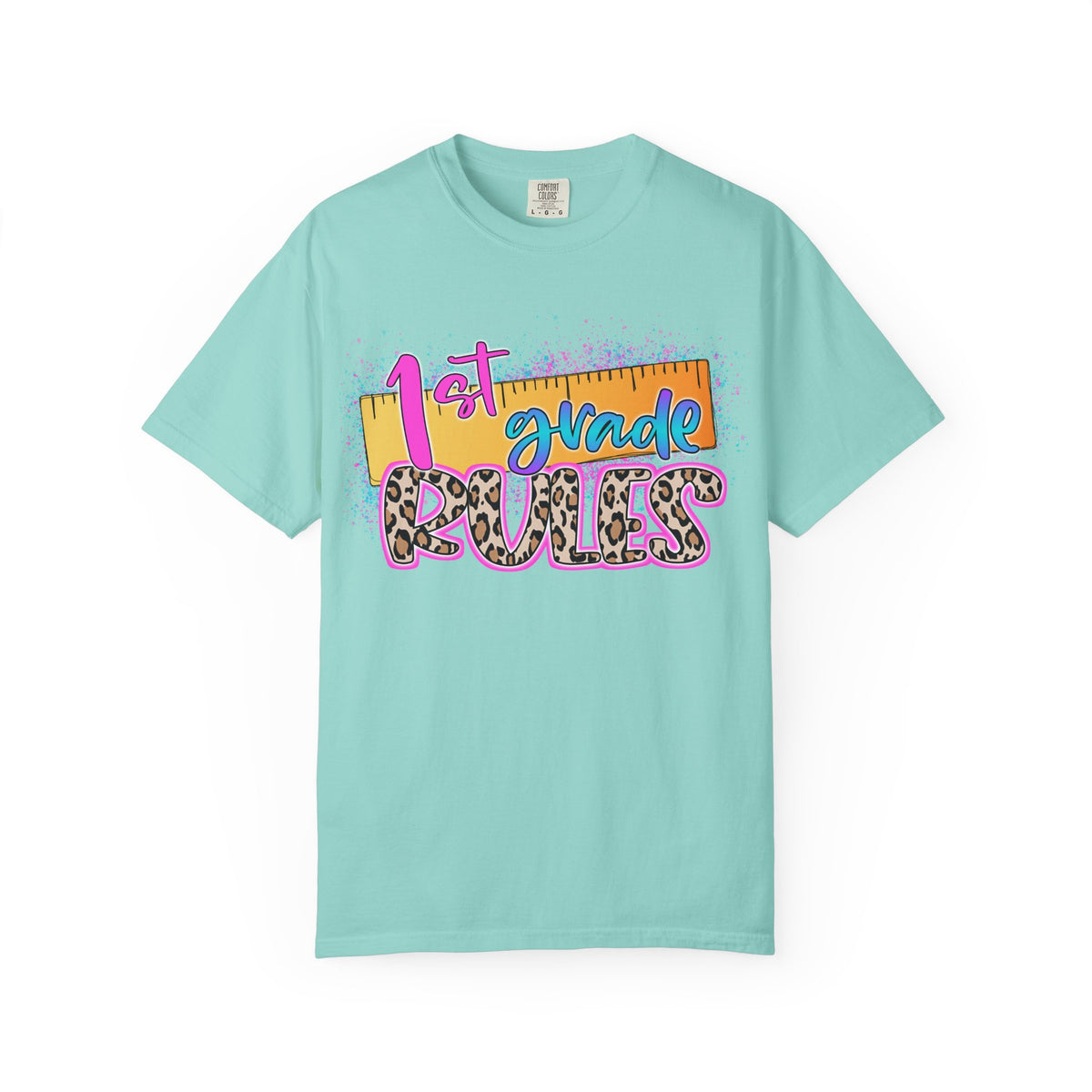 First Grade Rules T-Shirt, Unisex Garment-Dyed Tee, Back to School Top, Teacher Gift