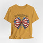 One Nation Under God Patriotic T-shirt with Bow Design
