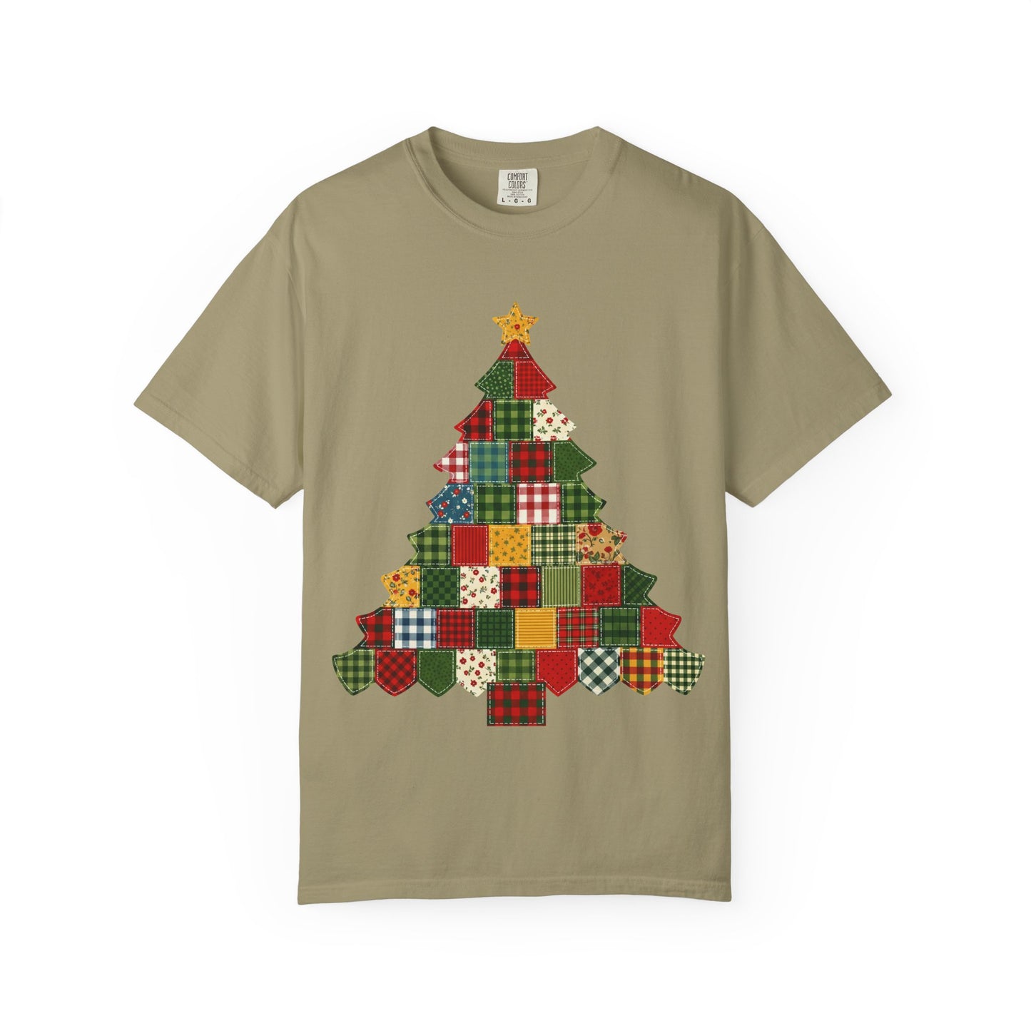Christmas Patchwork Tree T-Shirt