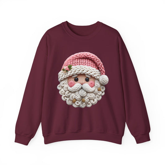 Knit Santa Christmas Crewneck Sweatshirt