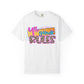 Fourth Grade Rules T-Shirt, Fun Shirt, Unisex Garment-Dyed Tee, Back to School Top, Teacher Gift