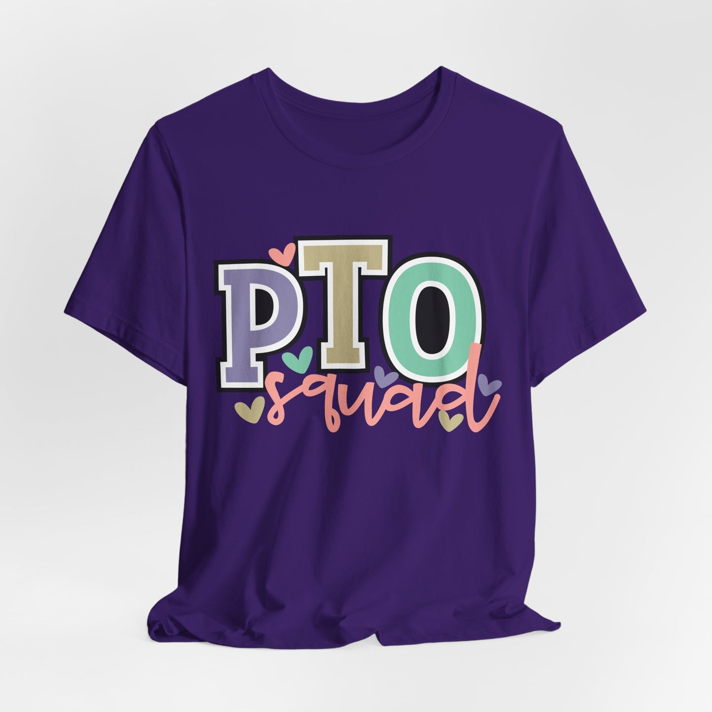 Colorful PTO Teacher/Parent Volunteer Squad Tee