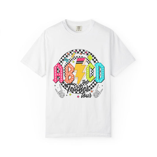 Teacher Tour T-Shirt — Retro Marquee School Staff Gift