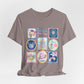Meet Me On Main Street Cute Pastel Stamp Tee