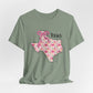 Texas Floral T-Shirt | Unisex Garment-Dyed Tee | Southern Charm Apparel, Gift for Texans, Casual Wear, Spring/Summer Fashion