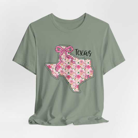 Texas Floral T-Shirt | Unisex Garment-Dyed Tee | Southern Charm Apparel, Gift for Texans, Casual Wear, Spring/Summer Fashion