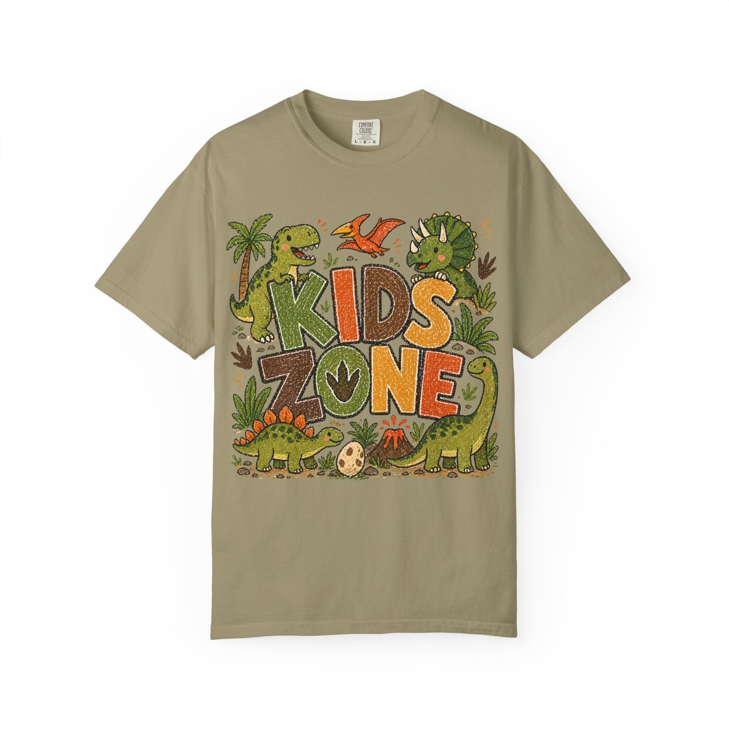 Kids Zone Daycare T-Shirt - Dino Crayon