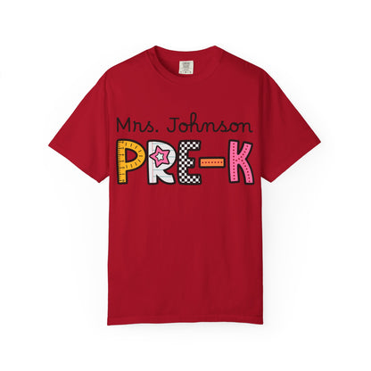 Personalized Pre-K Teacher T-Shirt