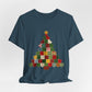 Faux Patchwork Christmas Tree Tee
