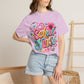 School Nurse T-Shirt — Cute Floral Stethoscope Design