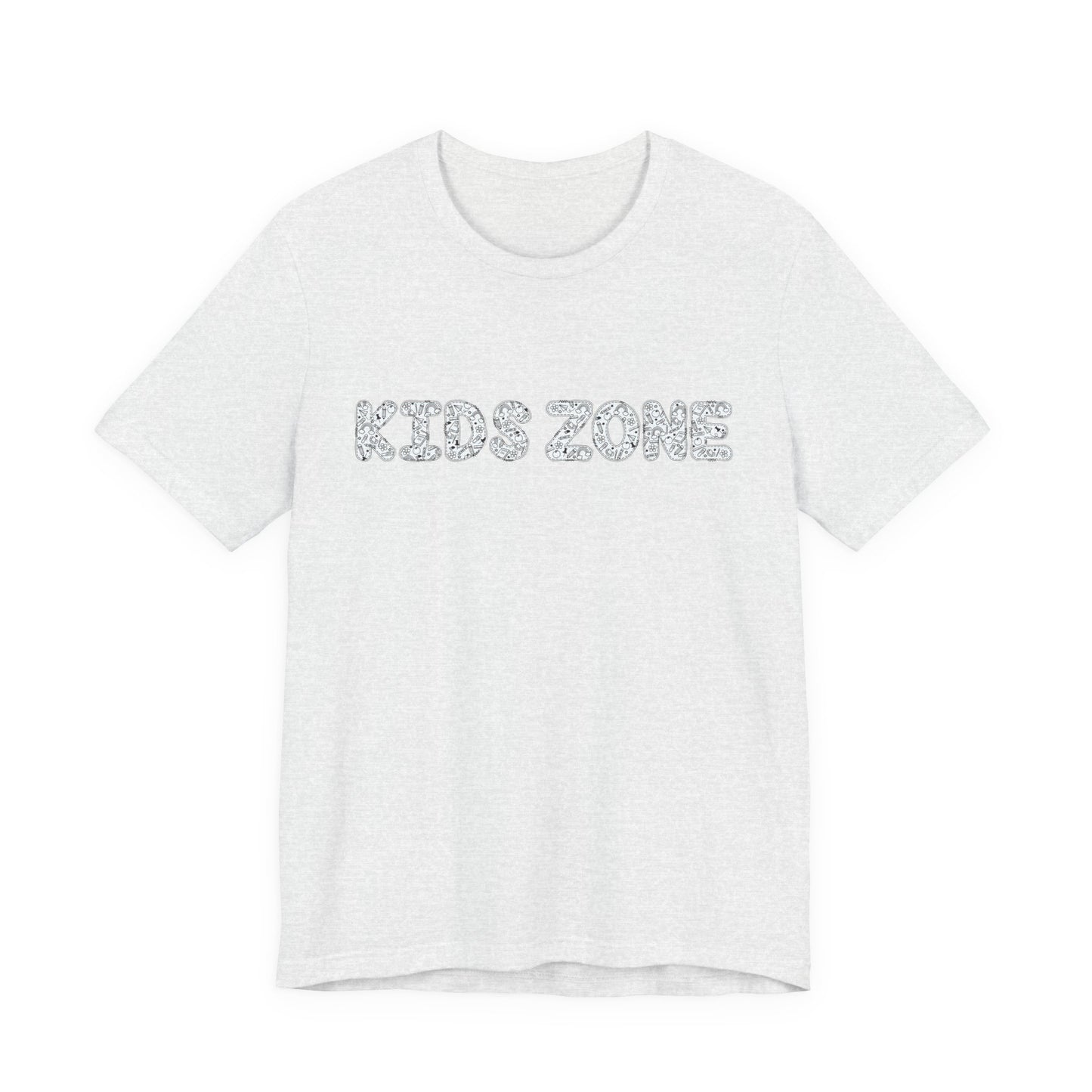 Kids Zone Daycare T-Shirt — School Doodles Lettering