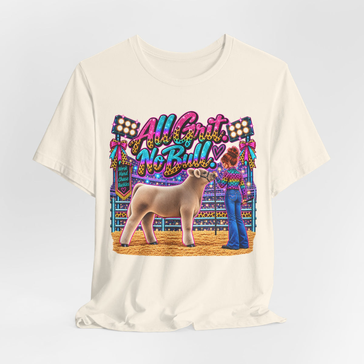 Show Steer "All Grit, No Bull" Livestock Show Tee