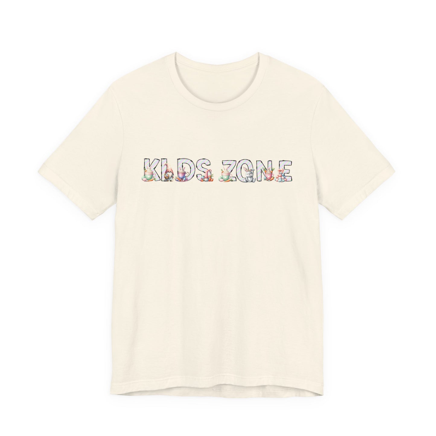 Kids Zone Daycare Easter T-Shirt — Easter Stripes