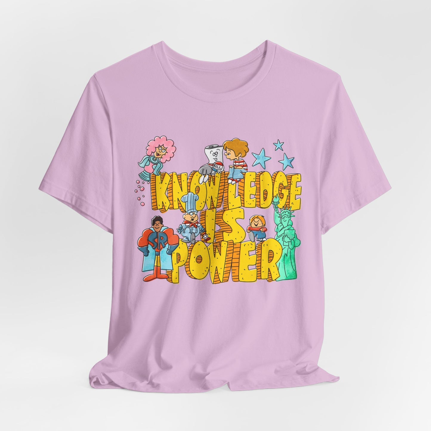 Knowledge Is Power Retro Vintage Graphic Tee