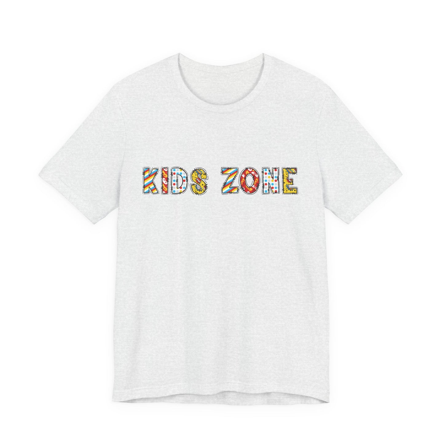 Kids Zone Daycare T-Shirt — Superhero Lettering