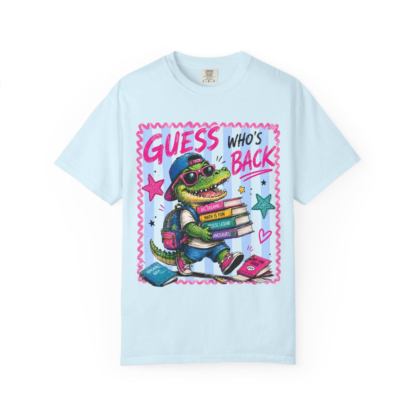 Back to School Croc T-Shirt — “Guess Who’s Back / Back Again” Graphic Tee