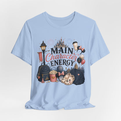 Main Character Energy Tee — Theme Park Fan Graphic T‑Shirt