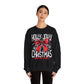 Holly Jolly Christmas Social Club Red Bow Christmas Crewneck Sweatshirt