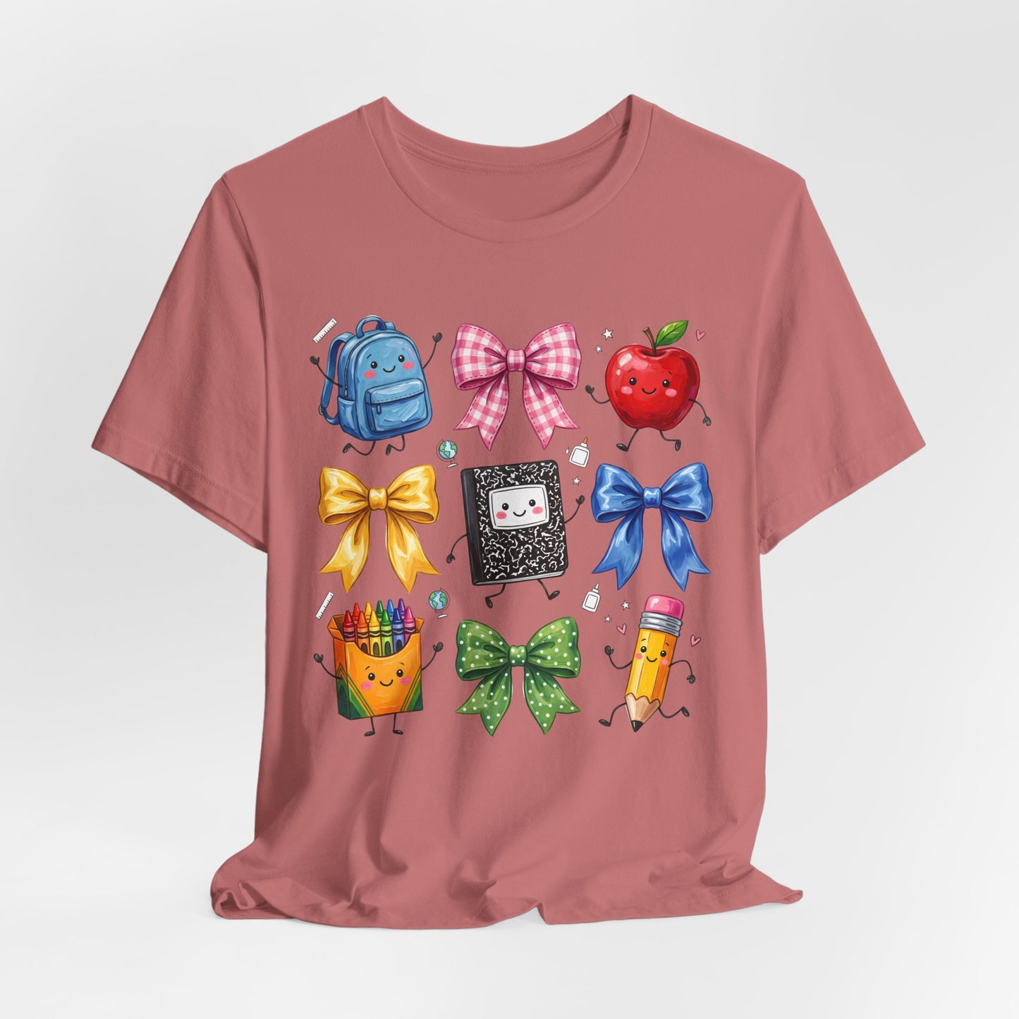 Back-to-School Cute School Supplies Doodles Graphic Tee