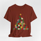 Faux Patchwork Christmas Tree Tee
