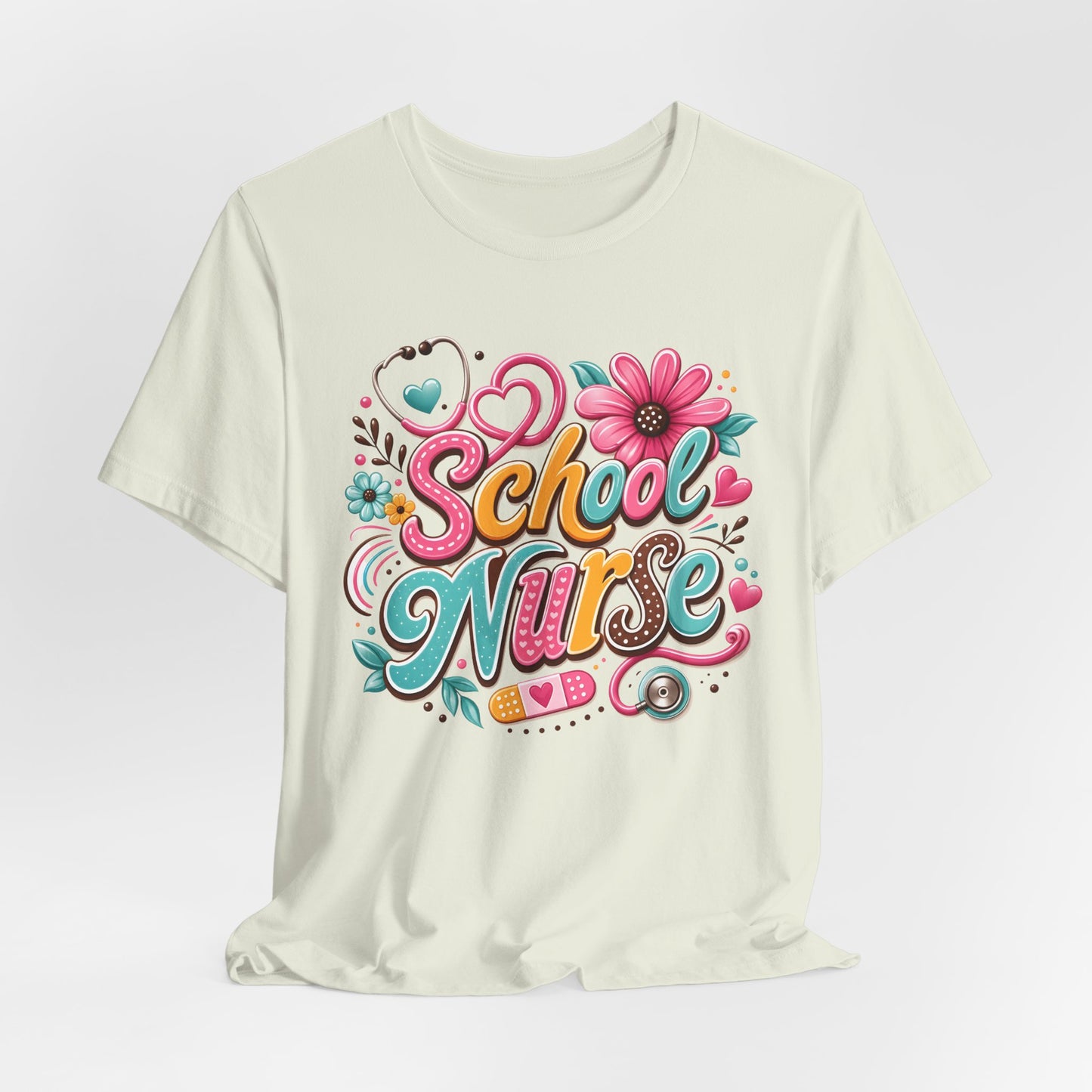Groovy School Nurse Graphic Tee