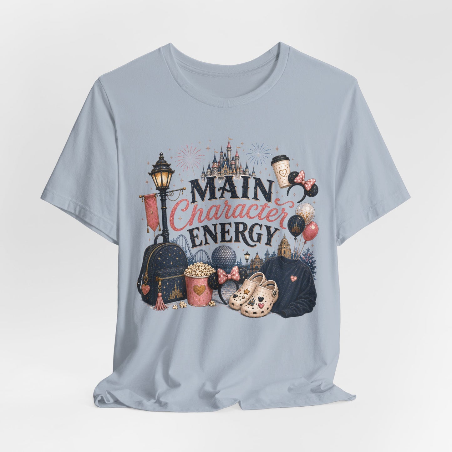 Main Character Energy Tee — Theme Park Fan Graphic T‑Shirt