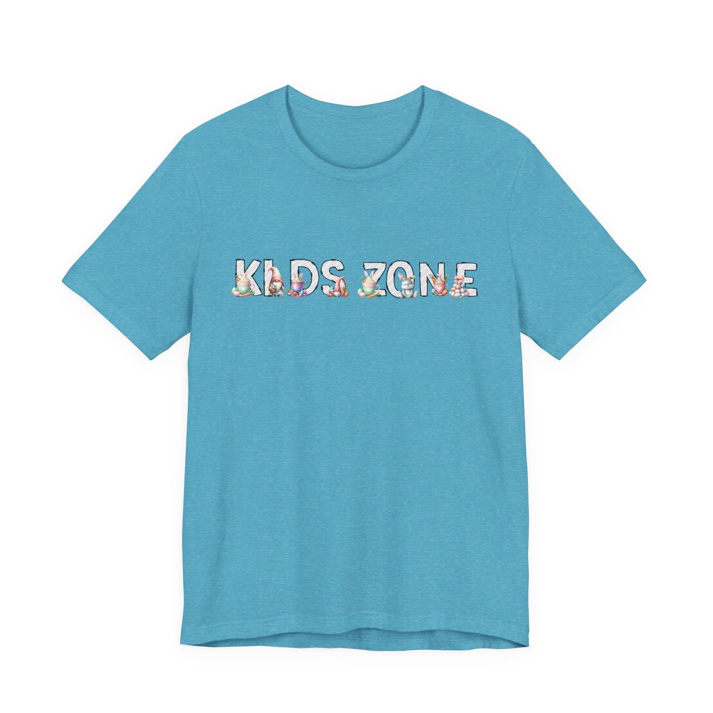 Kids Zone Daycare Easter T-Shirt — Easter Stripes