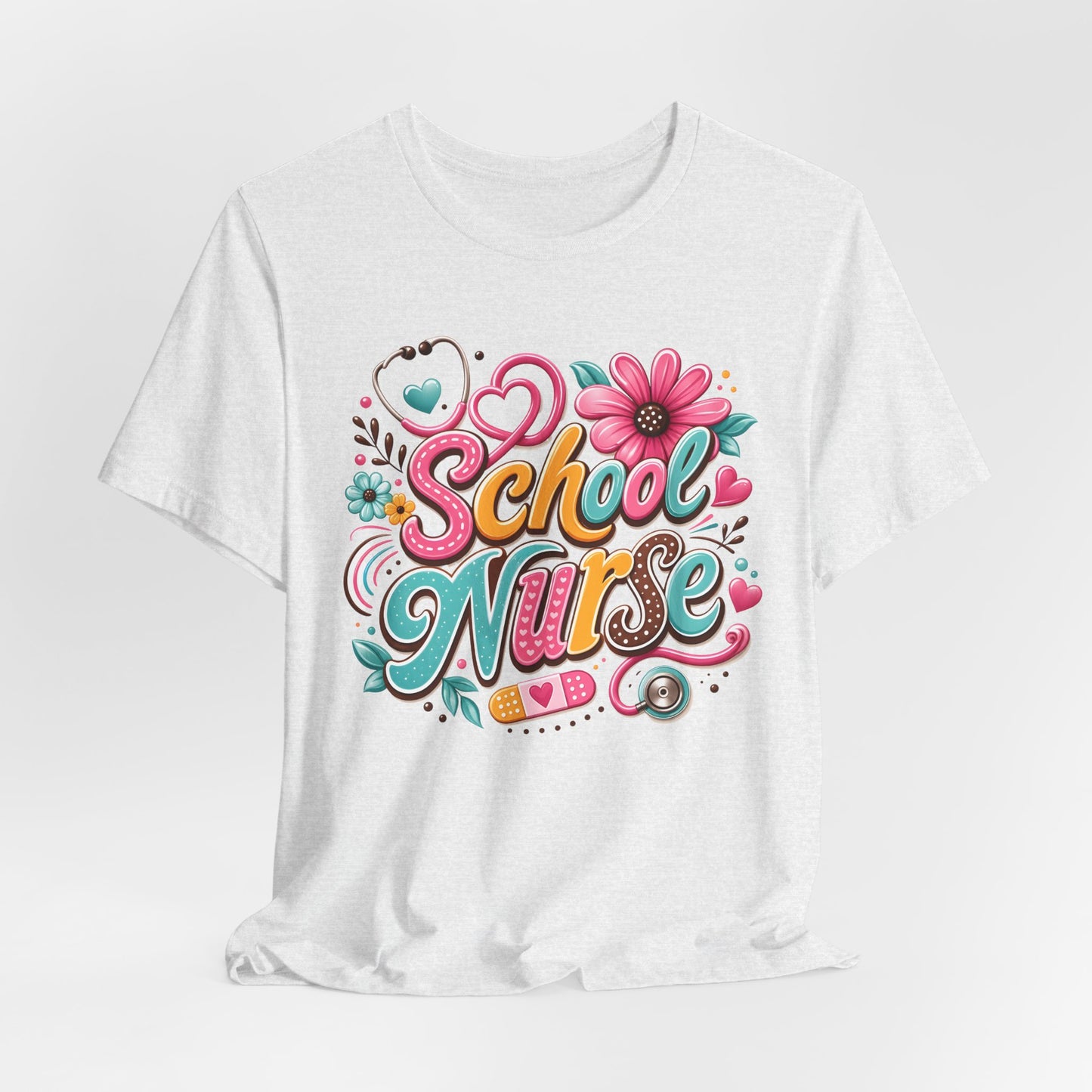 Groovy School Nurse Graphic Tee
