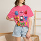 Back-to-School Cute School Supplies Doodles Graphic Tee