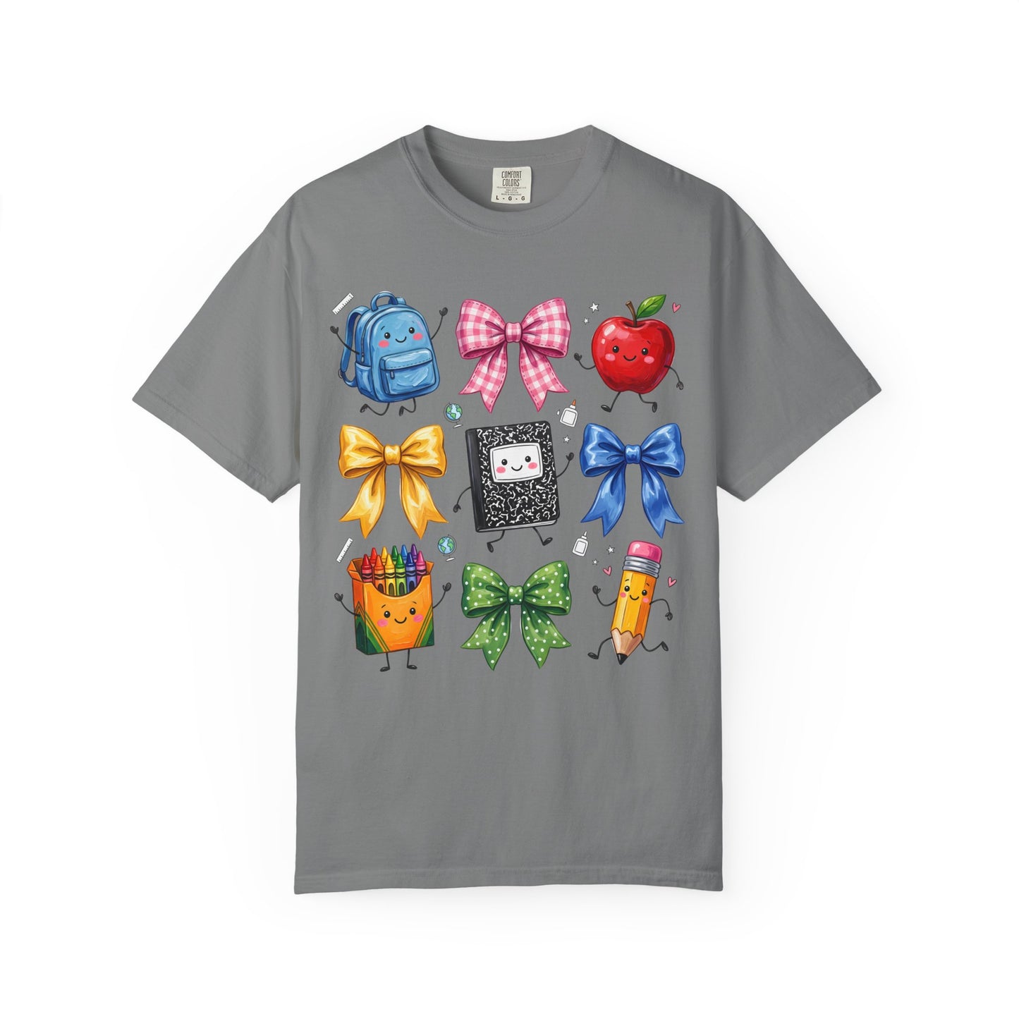 Back-to-School Cute School Supplies Doodles Graphic Tee