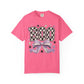 Boo Checkerboard Bow Halloween Graphic Tee