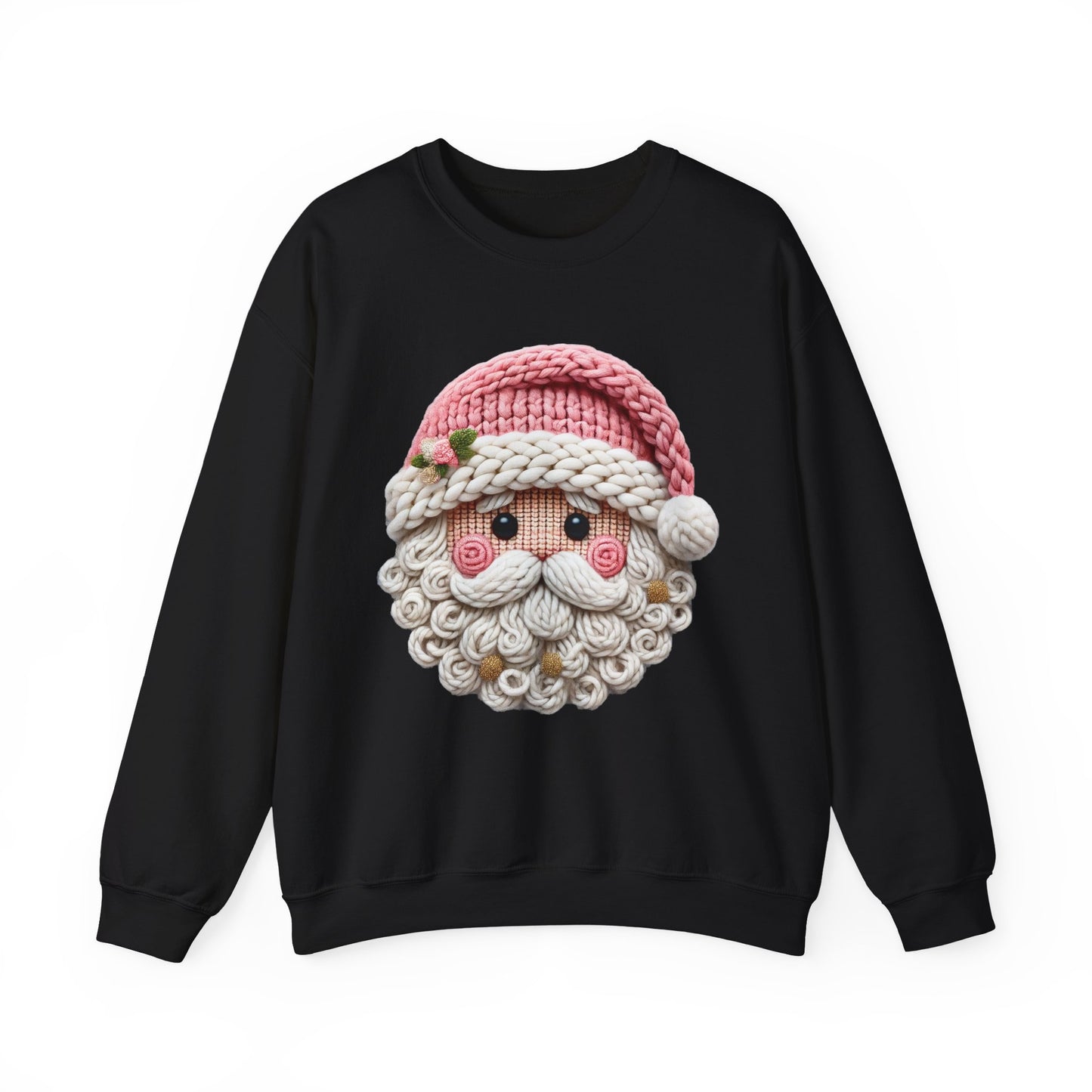 Knit Santa Christmas Crewneck Sweatshirt