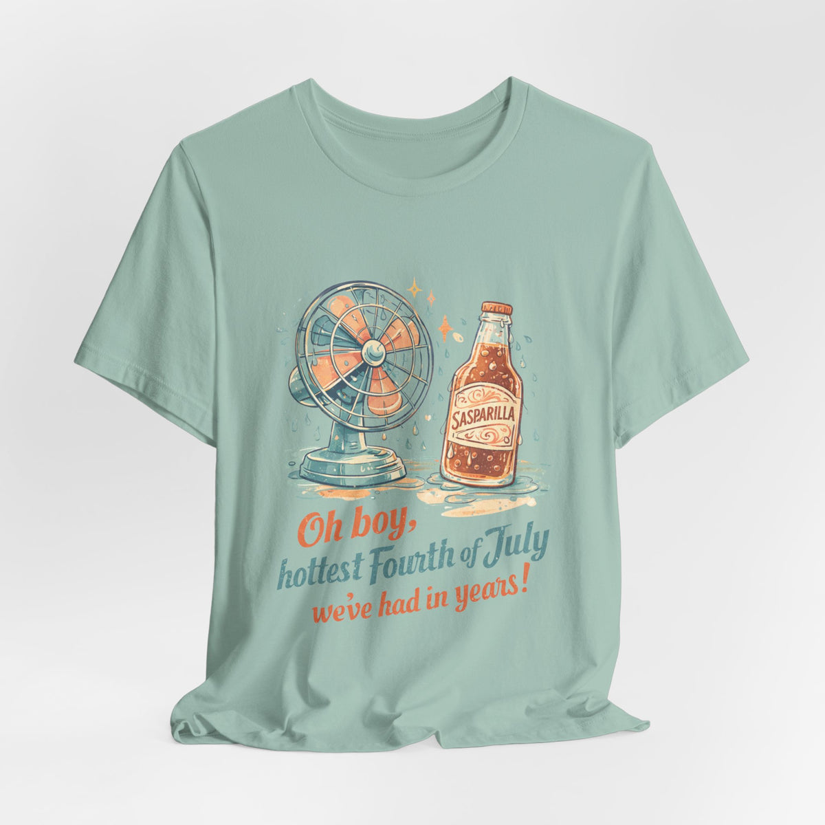Progress Retro Tee — “Oh boy, hottest Fourth of July we’ve had in years!”