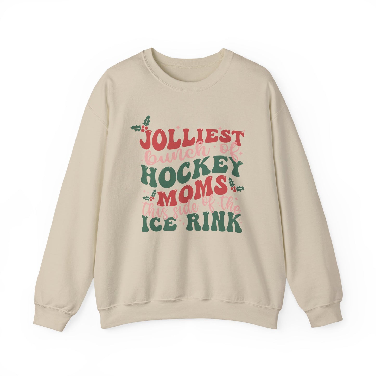 Jolliest Hockey Moms Crewneck Sweatshirt