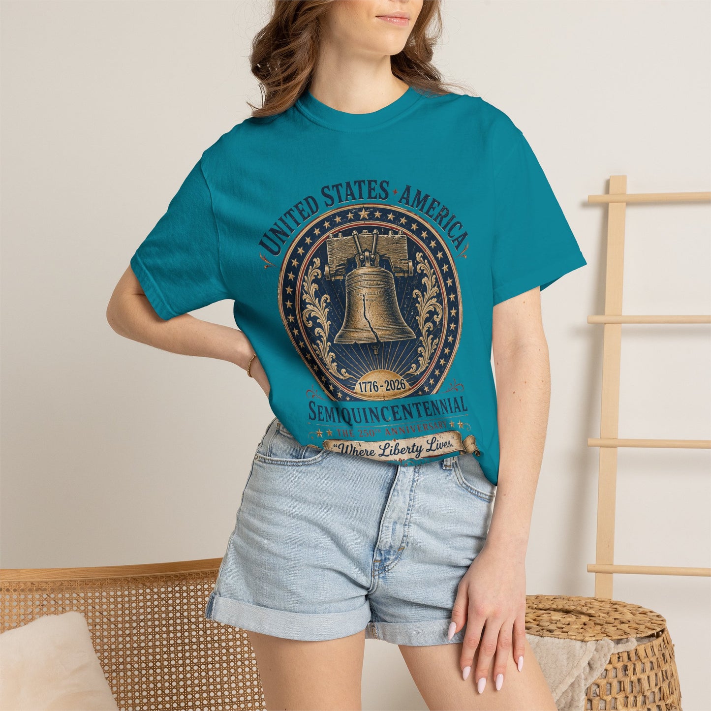 Semiquincentennial Liberty Bell T-Shirt — 250th USA Anniversary Tee