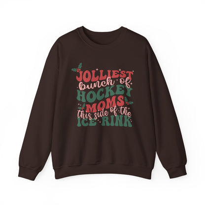 Jolliest Hockey Moms Crewneck Sweatshirt