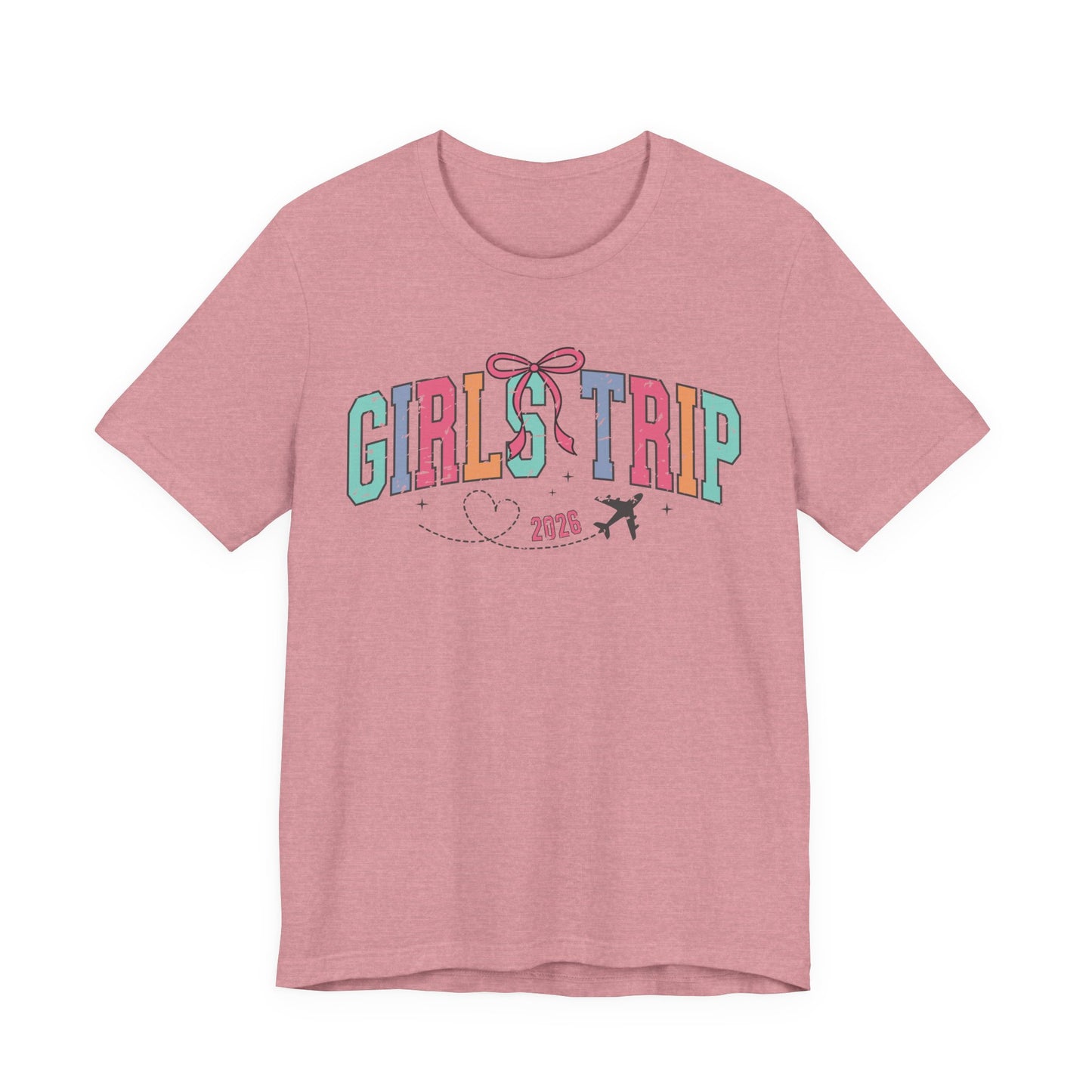 Girls' Trip Tee — Retro Pastel Travel Graphic T‑Shirt (2026)