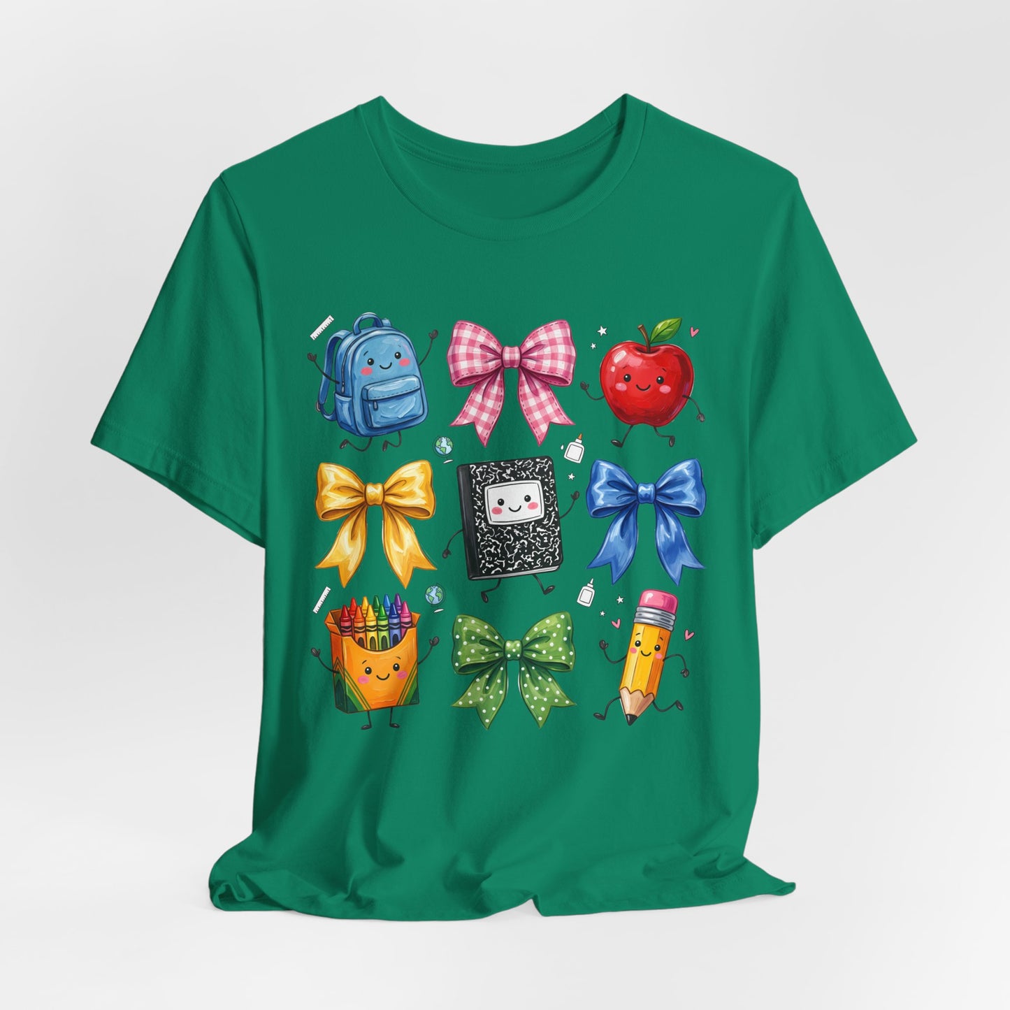 Back-to-School Cute School Supplies Doodles Graphic Tee