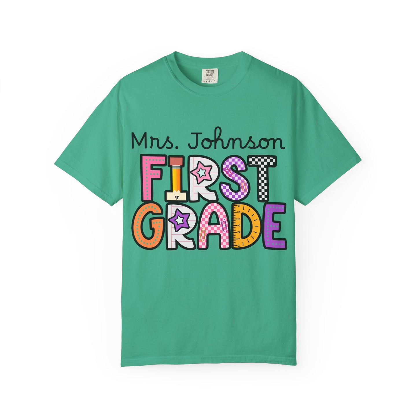 Personalized First Grade Teacher T-Shirt