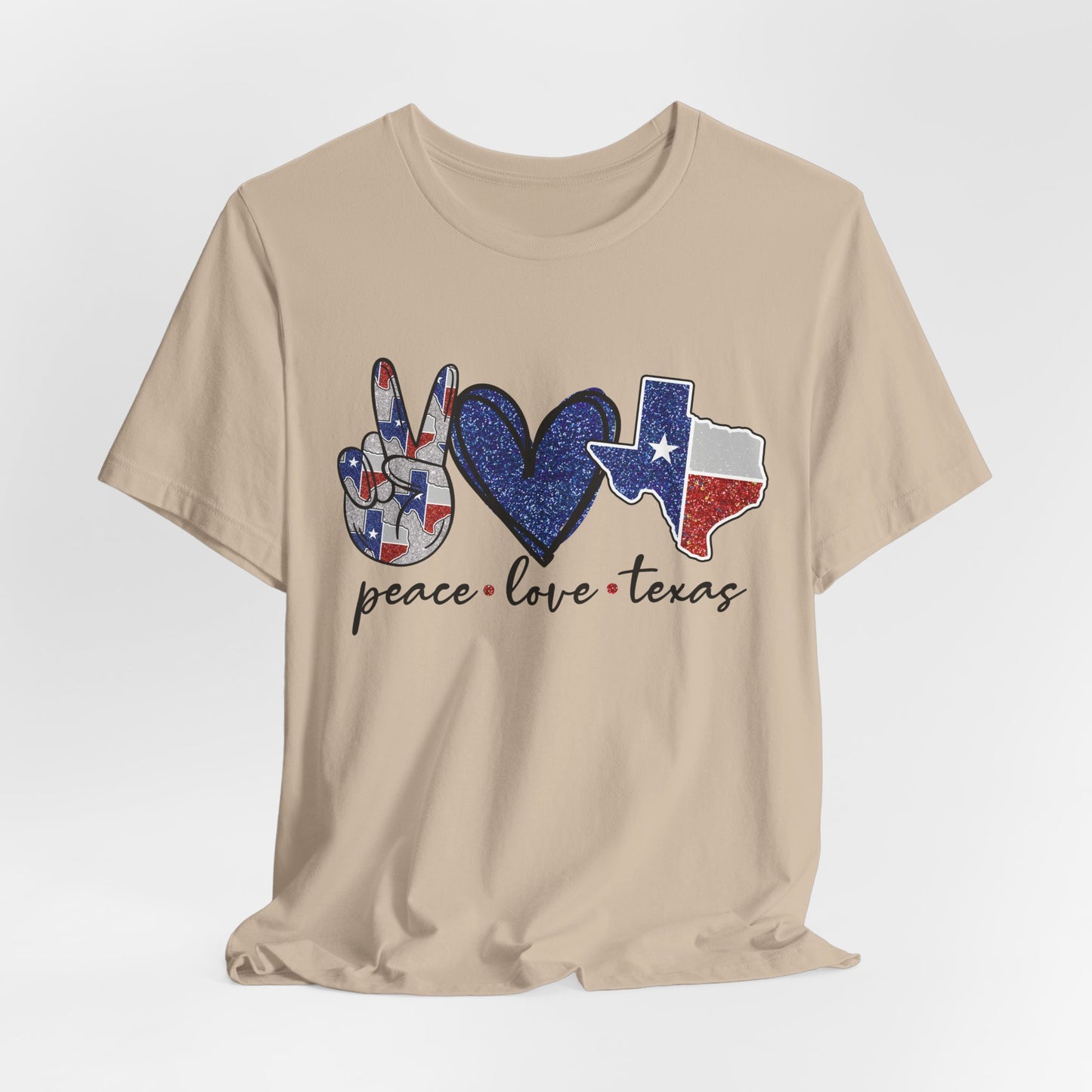 Peace Love Texas State Pride Graphic Tee