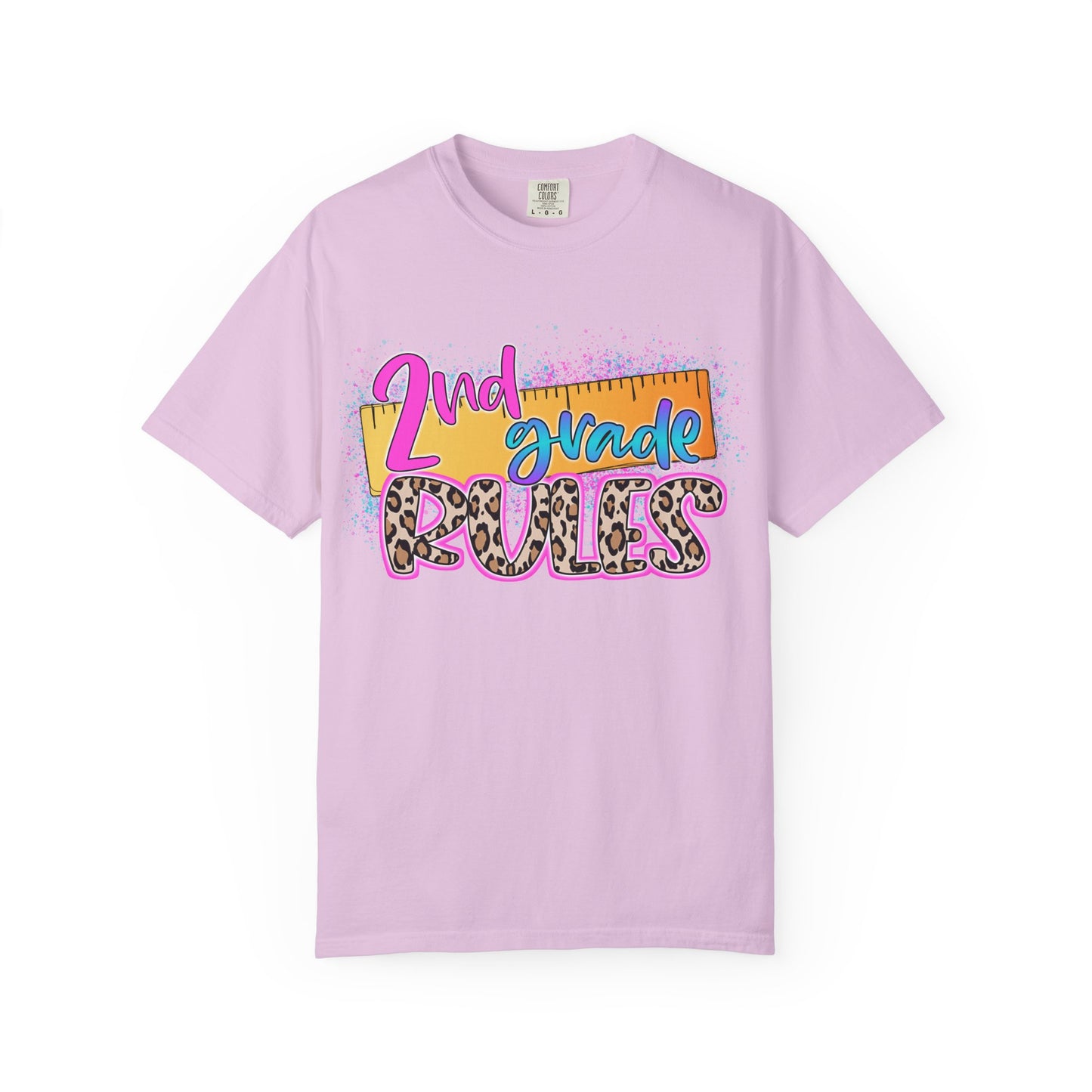 Second Grade Rules T-Shirt, Fun Shirt, Unisex Garment-Dyed Tee, Back to School Top, Teacher Gift