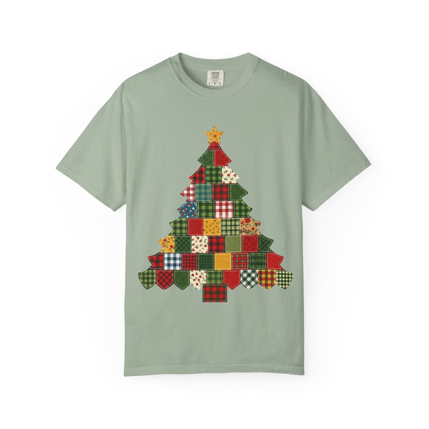 Christmas Patchwork Tree T-Shirt