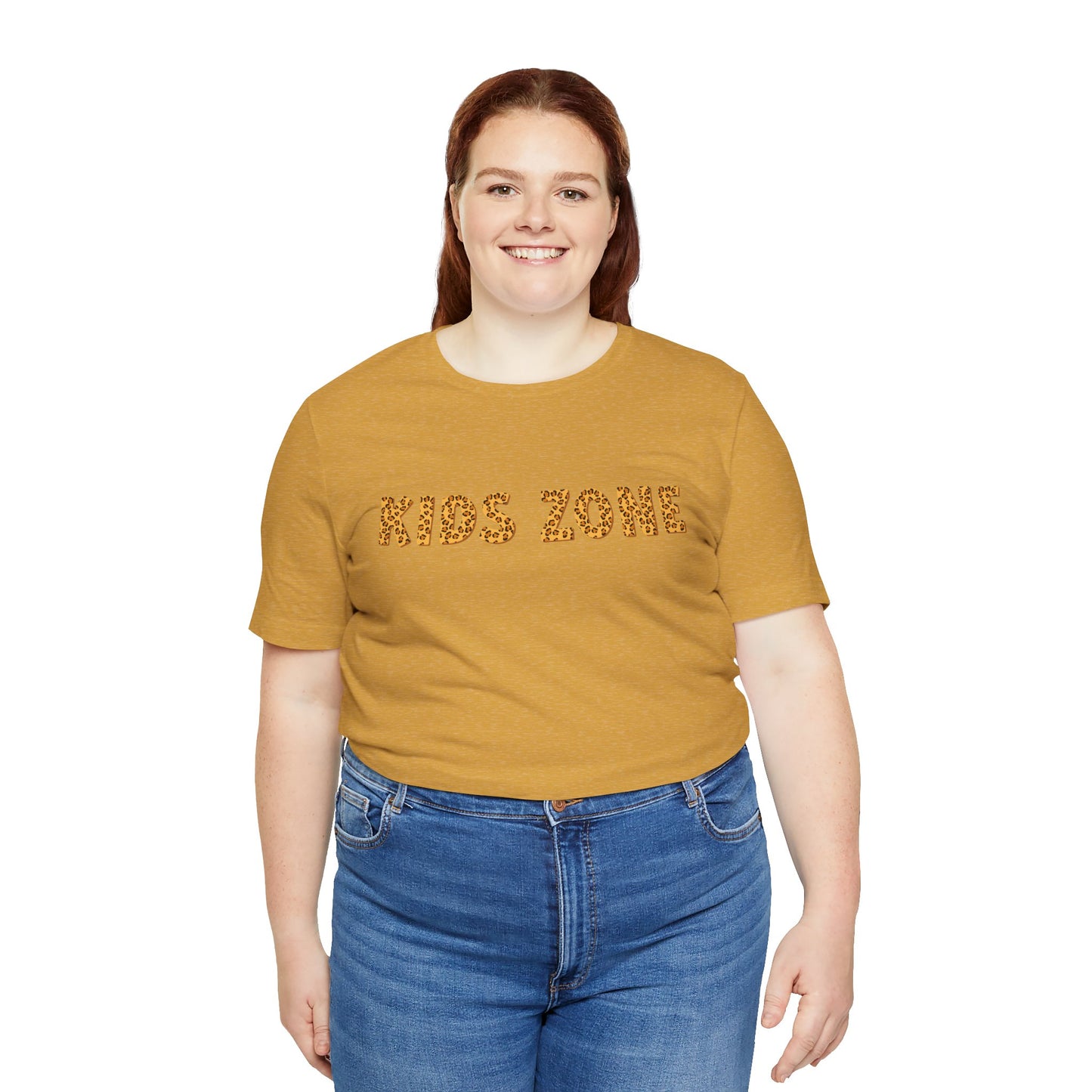 Kids Zone Daycare T-Shirt — Leopard Lettering