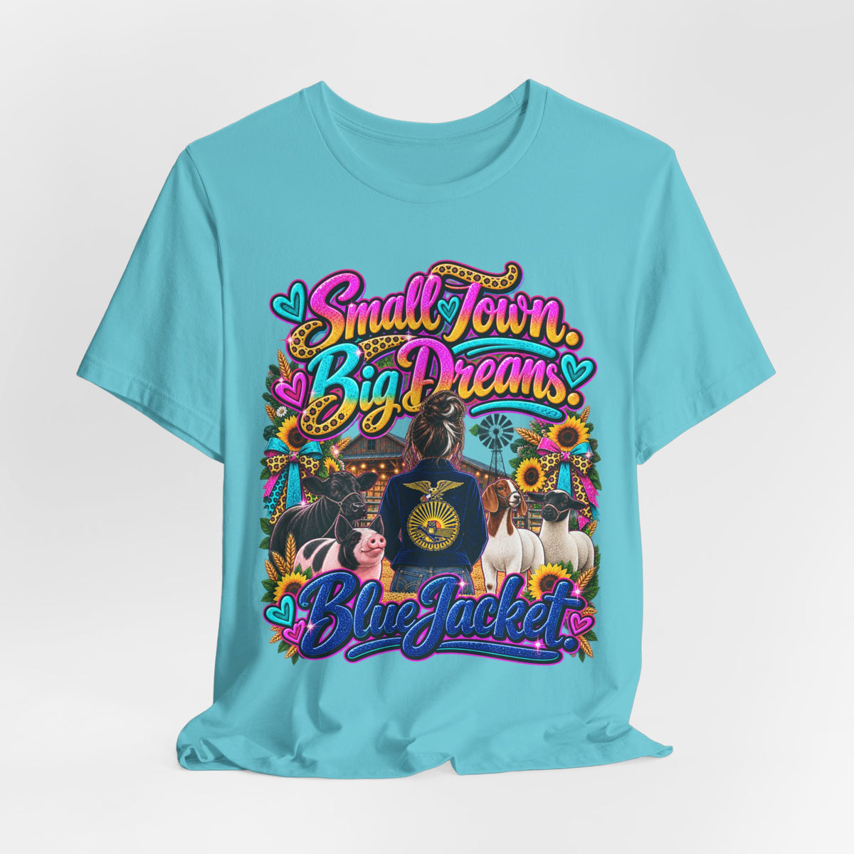 Small Town, Big Dreams, Blue Jacket T‑Shirt