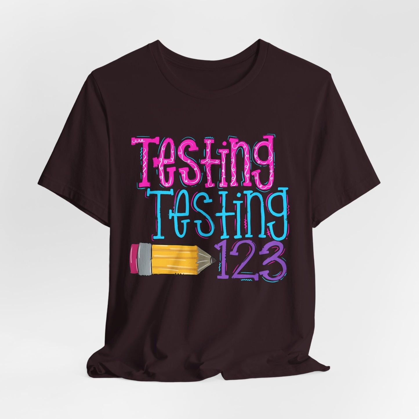 Testing Testing 123 Pencil School Tee
