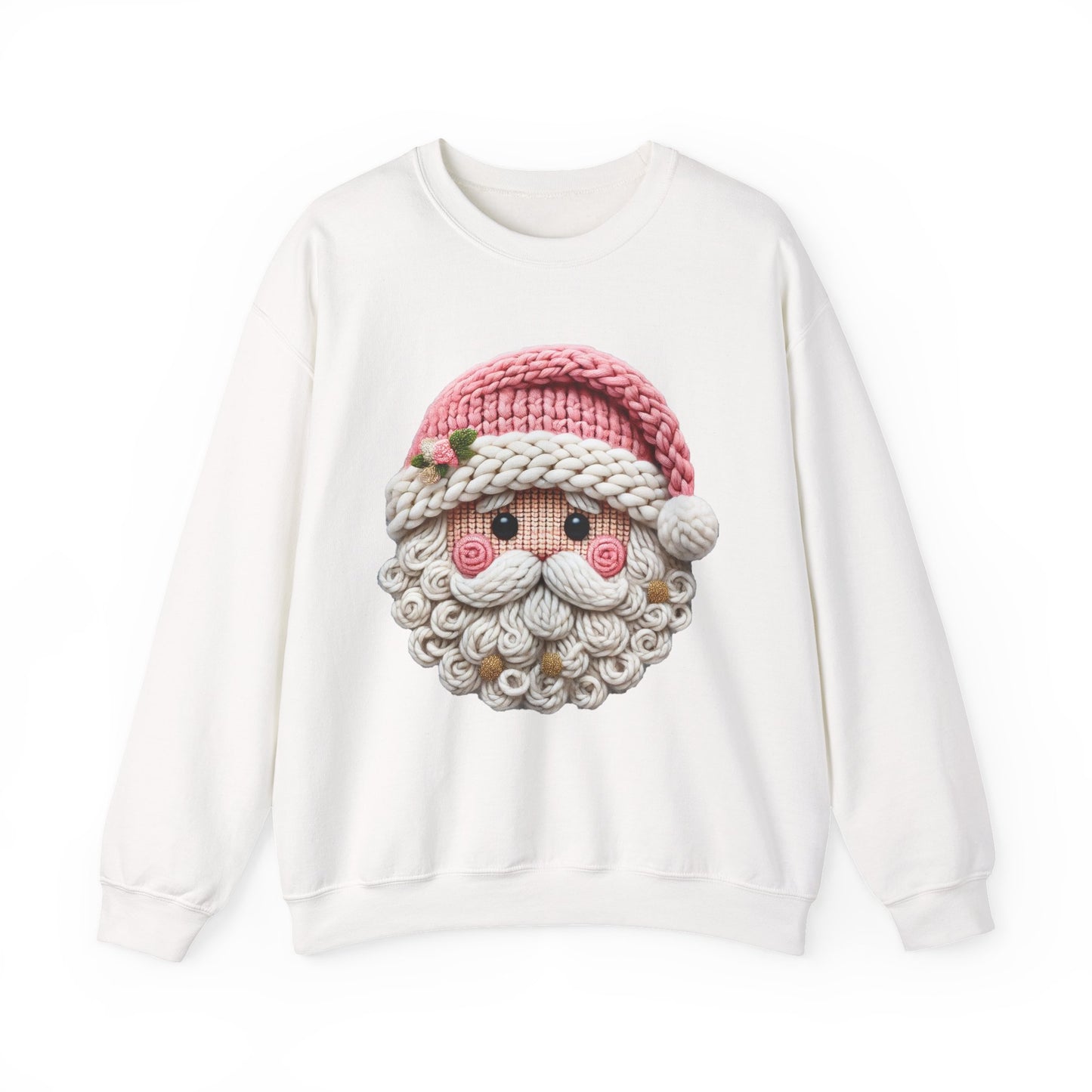Knit Santa Christmas Crewneck Sweatshirt